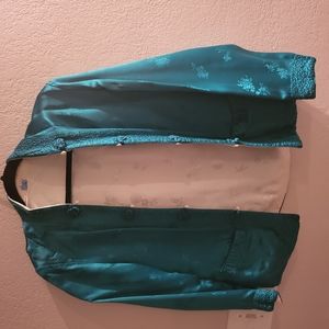Vintage Chinese Reversible Satin Jacket - M